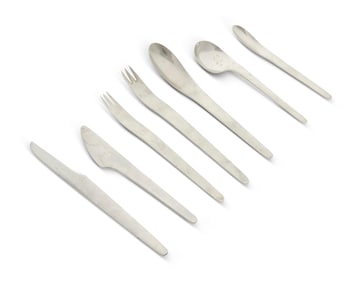 Arne Jacobsen (1902-1971), A stainless steel flatware service for Anton Michelsen, 1960s