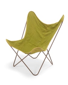 A canvas 'Butterfly' chair