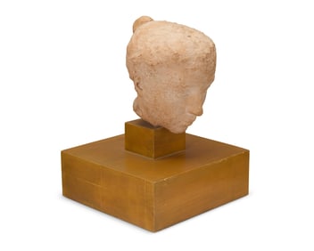 Bruno Calvani (1904-1985), A classical-style ceramic bust of a woman, mid/late 20th century