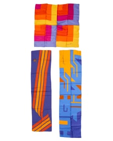 A group of Mario Armond Zamparelli and Company for Hughes Airwest hostess scarves