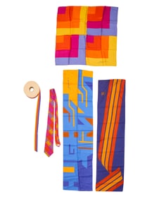 A group of Mario Armond Zamparelli and Company for Hughes Airwest accessories