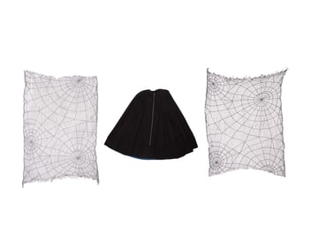 A Mario Armond Zamparelli and Company Hughes Airwest hostess cape prototype and luxury "Spiderweb"