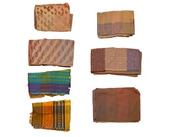 A group of Mario Armond Zamparelli and Company for Hughes Airwest Boeing 727-200 interior fabrics