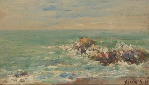 Bertha Stringer Lee (1869-1937), Rocky coastal landscape