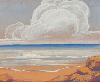 Elsie Palmer Payne (1884-1971), Seascape with rolling clouds