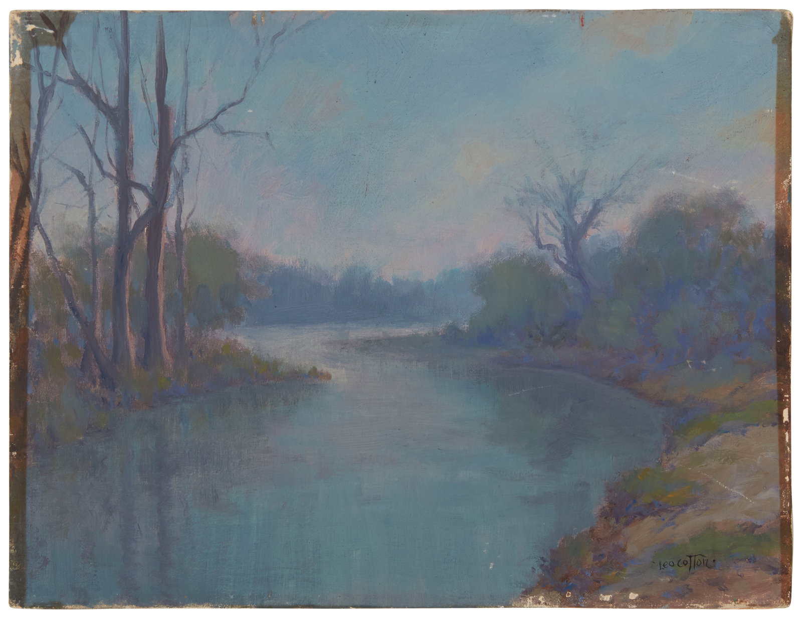 Robert Leo Cotton (1880-1946), "Early Morn - Brackenridge Park" (San Antonio) (1 of 6)