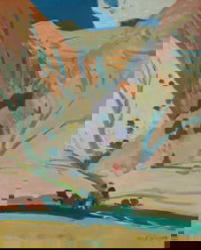 Ara Bekaryan (1913-1986), Rolling hills Modernist landscape