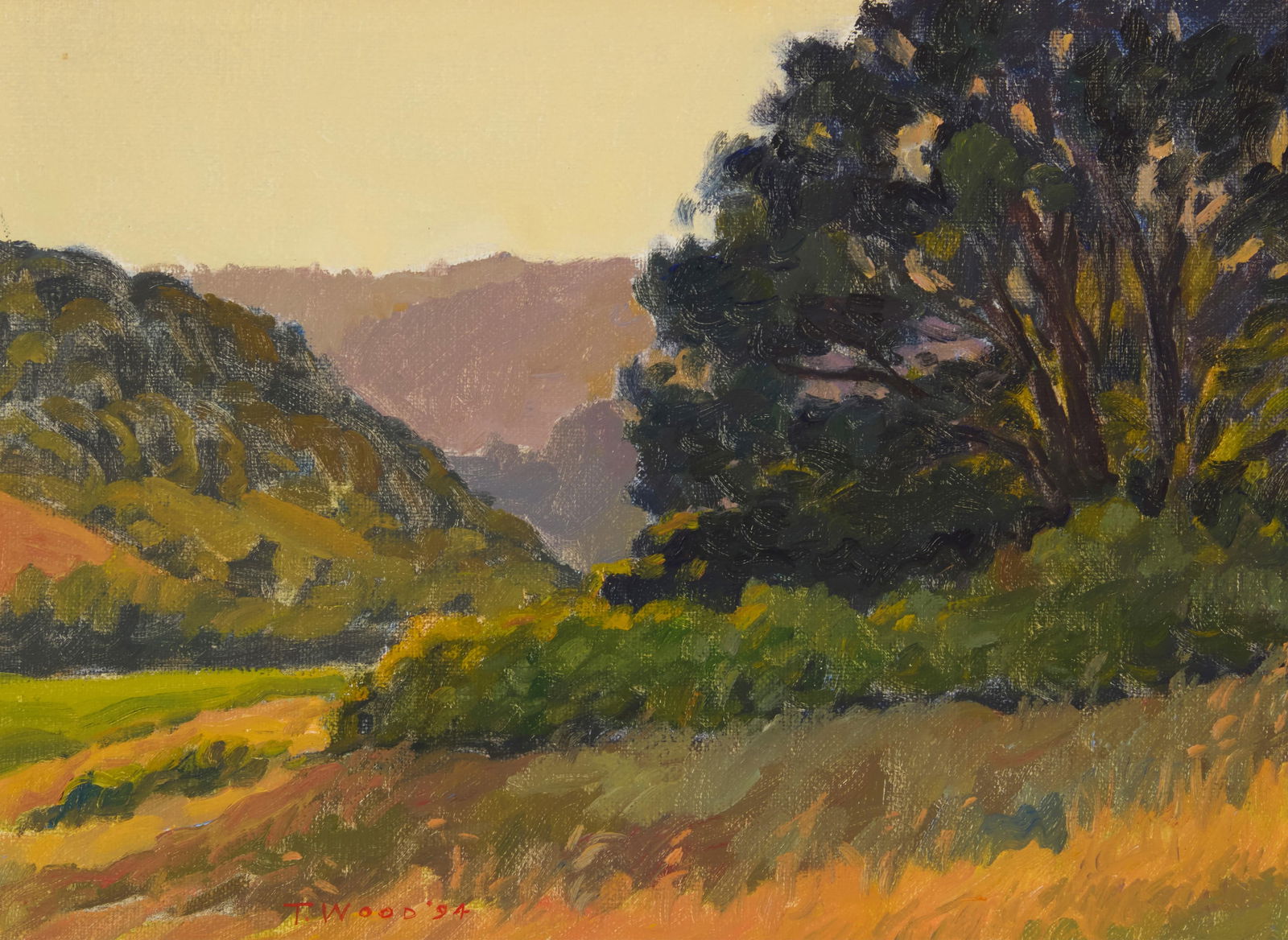Thomas Wood (b. 1940), "Near the Golf Course: San Geronimo Valley," 1994 (1 of 5)