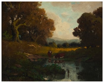 Carl Jonnevold (1856-1930), "Late Afternoon," 1910