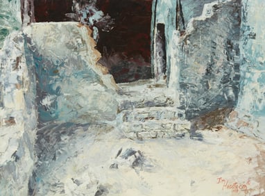 Jim Hagstrom (20th/21st century), "Roosevelt Ruins, Roosevelt Lake" (Arizona), 1997