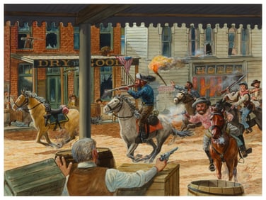 E. S. Hammack (1905-1969), "Quantrill's Raiders," circa 1950s