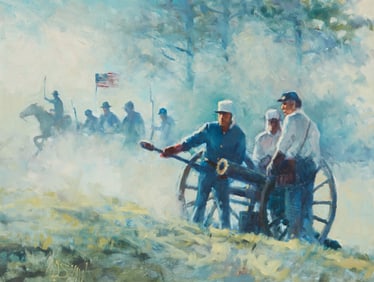 Arch D. Shaw (b. 1933), "The Boys in Blue," 1990
