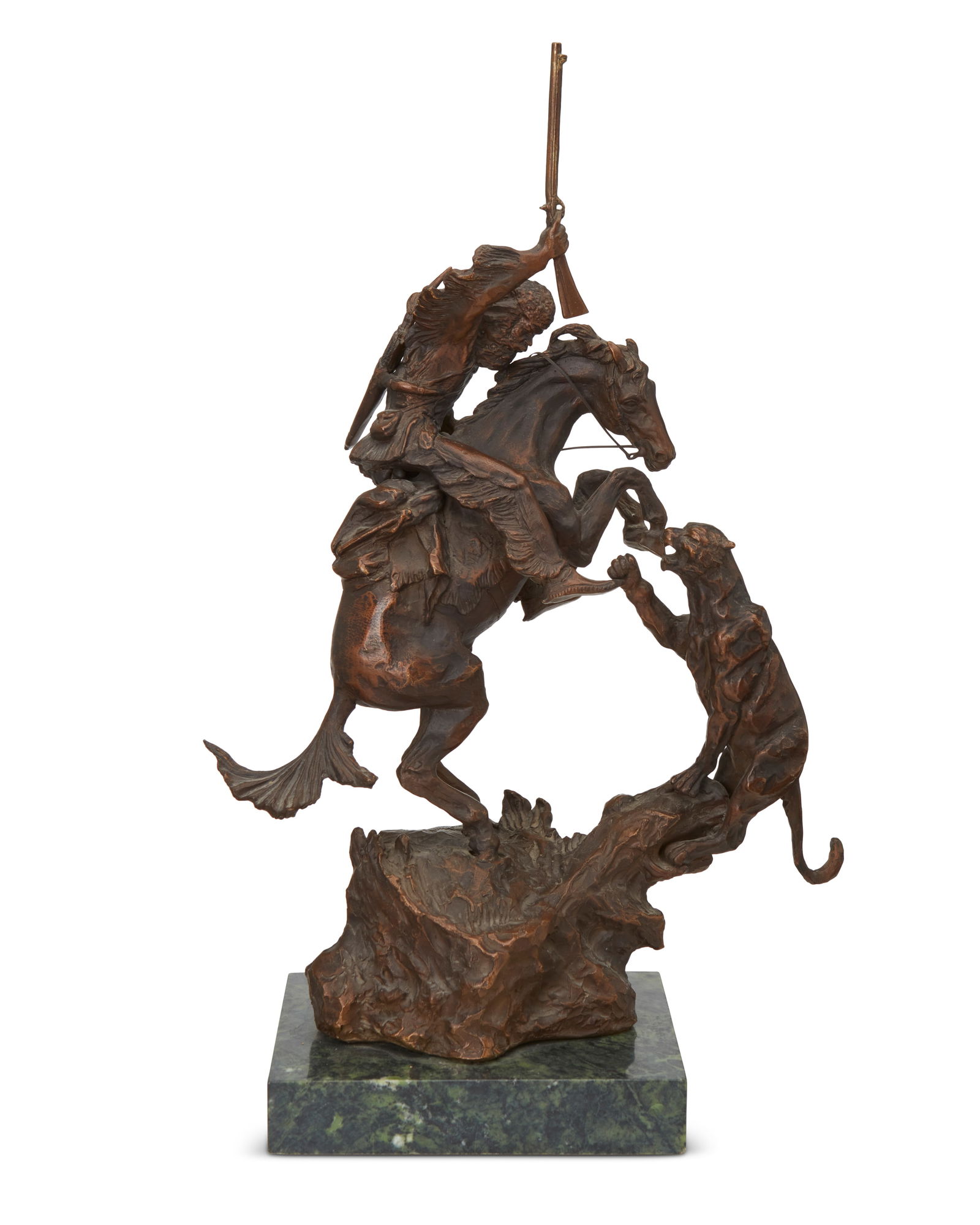 After Charles Marion Russell (1864-1926), Lion and Trapper (1 of 6)