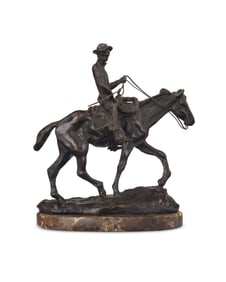 After Charles Marion Russell (1864-1926), "Will Rogers," modeled 1926