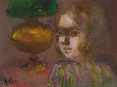 Ruth Gikow (1915-1982), "Girl with lamp"