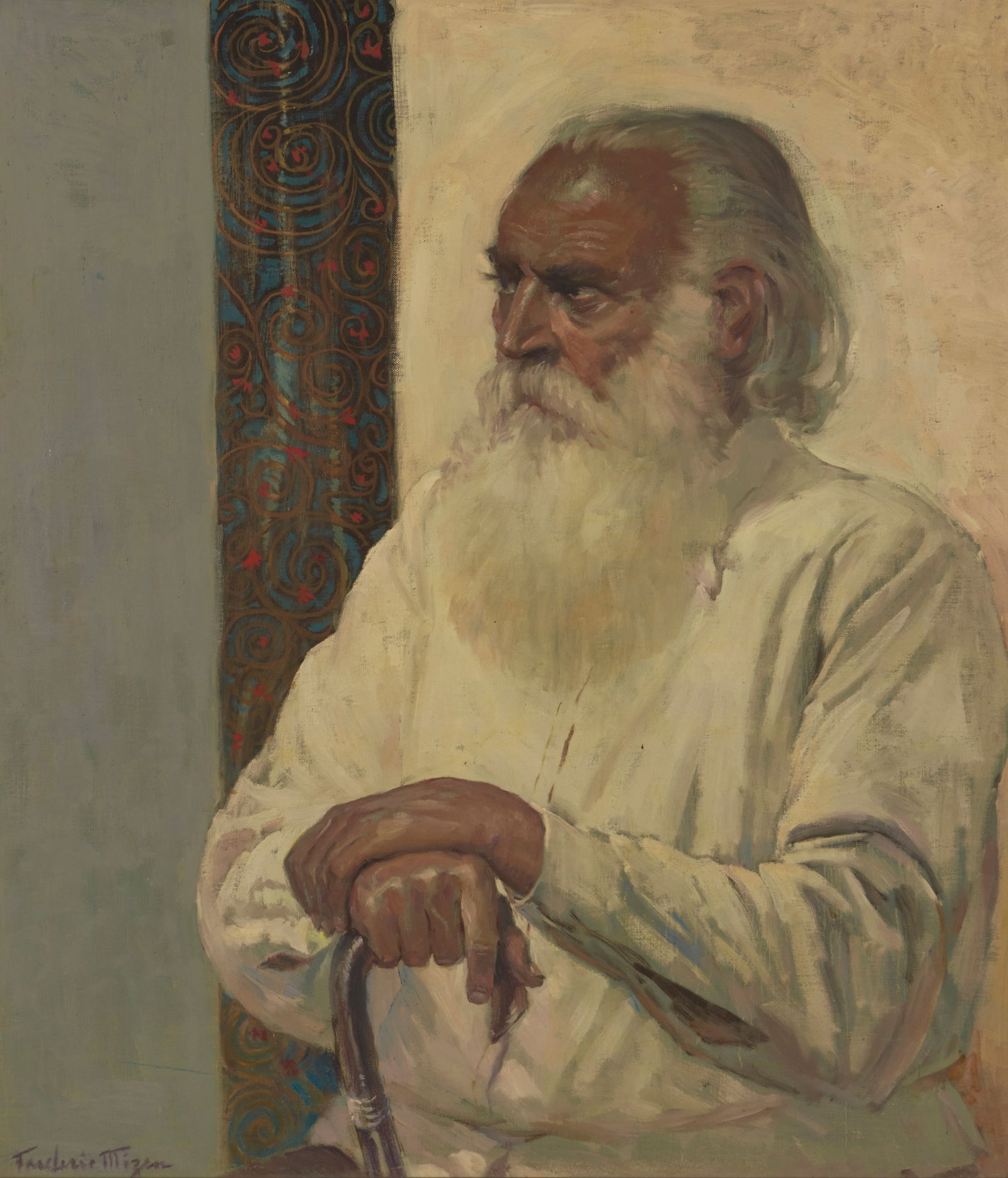 Frederic Mizen (1888-1964), "A gentleman from Calcutta India, from life in Los Angeles California" (1 of 9)