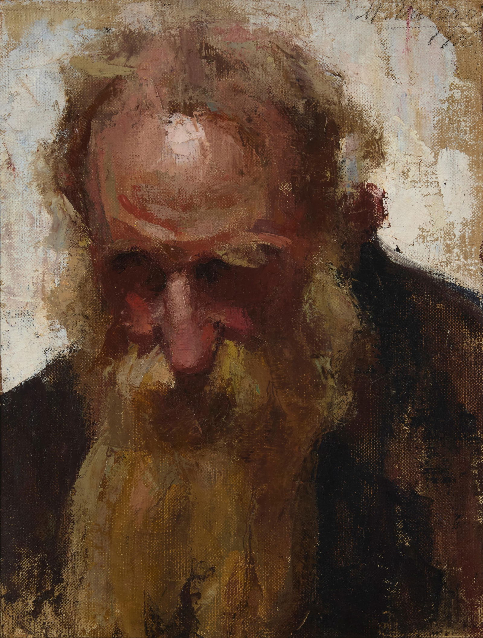 Maroussia Valero (1885-1955), Portrait of a bearded man: Maroussia Valero(1885-1955)Portrait of a bearded manOil on canvas laid to boardSigned and dated upper right: M. Valero / 191618.5" H x 14" W Provenance:Sold: La Salle Gallery, San Francisc