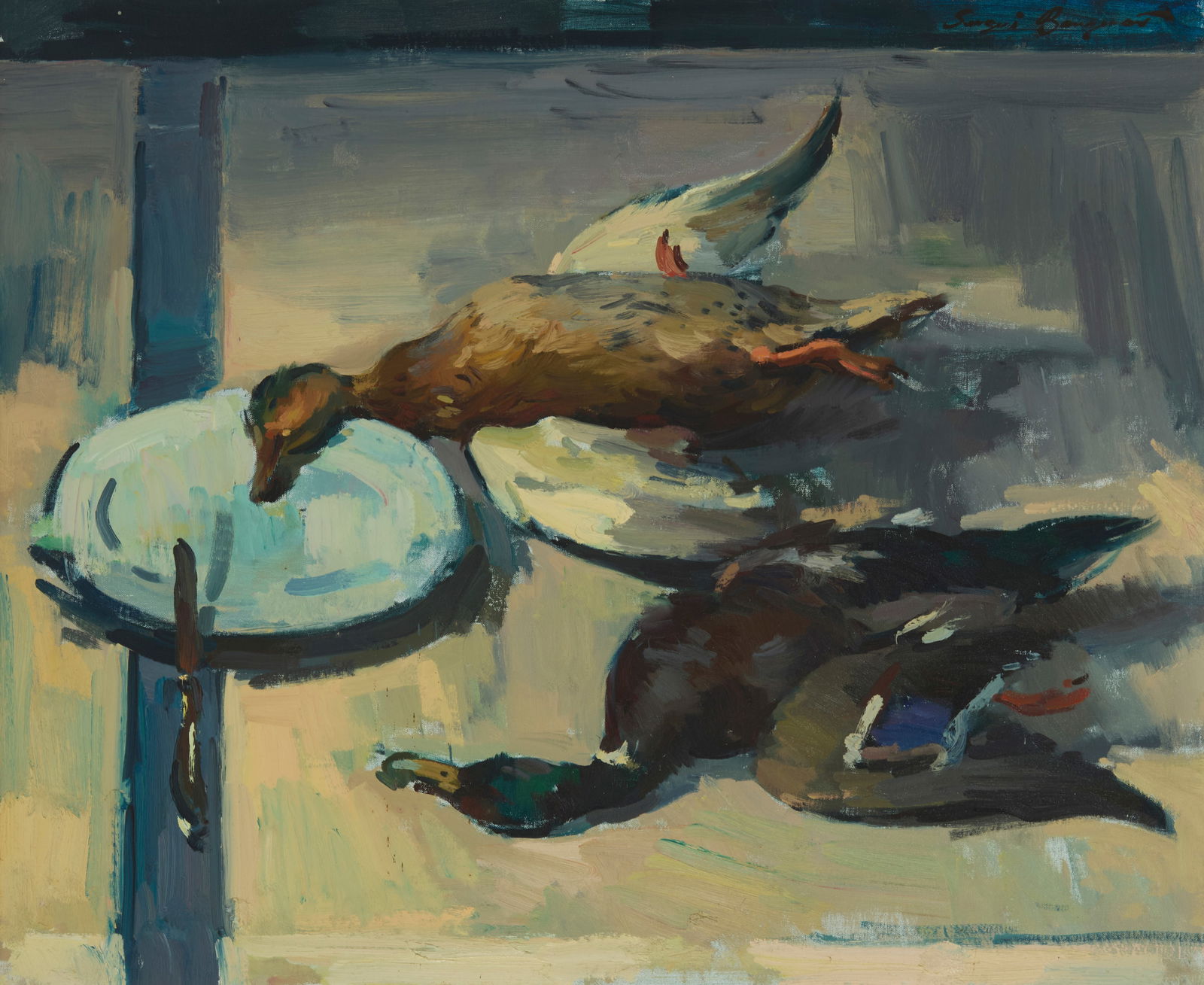 Sergei Bongart (1918-1985), Still life of two ducks (1 of 5)