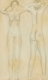 Abraham Walkowitz (1878-1965), Nude study, 1906