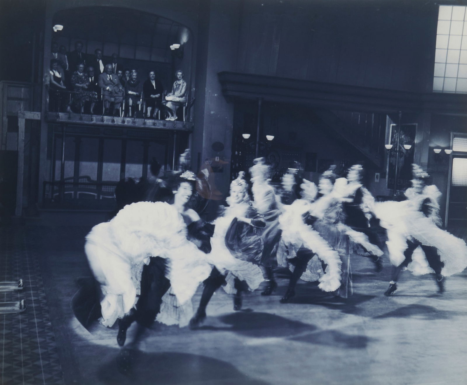 20th Century American School, Cabaret, Cyanotype on paper, Sight: 20" H x 23.5" W (1 of 4)