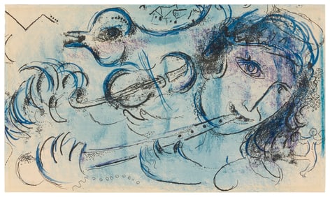 Marc Chagall (1887-1985), "Le Joueur de Flute," 1957