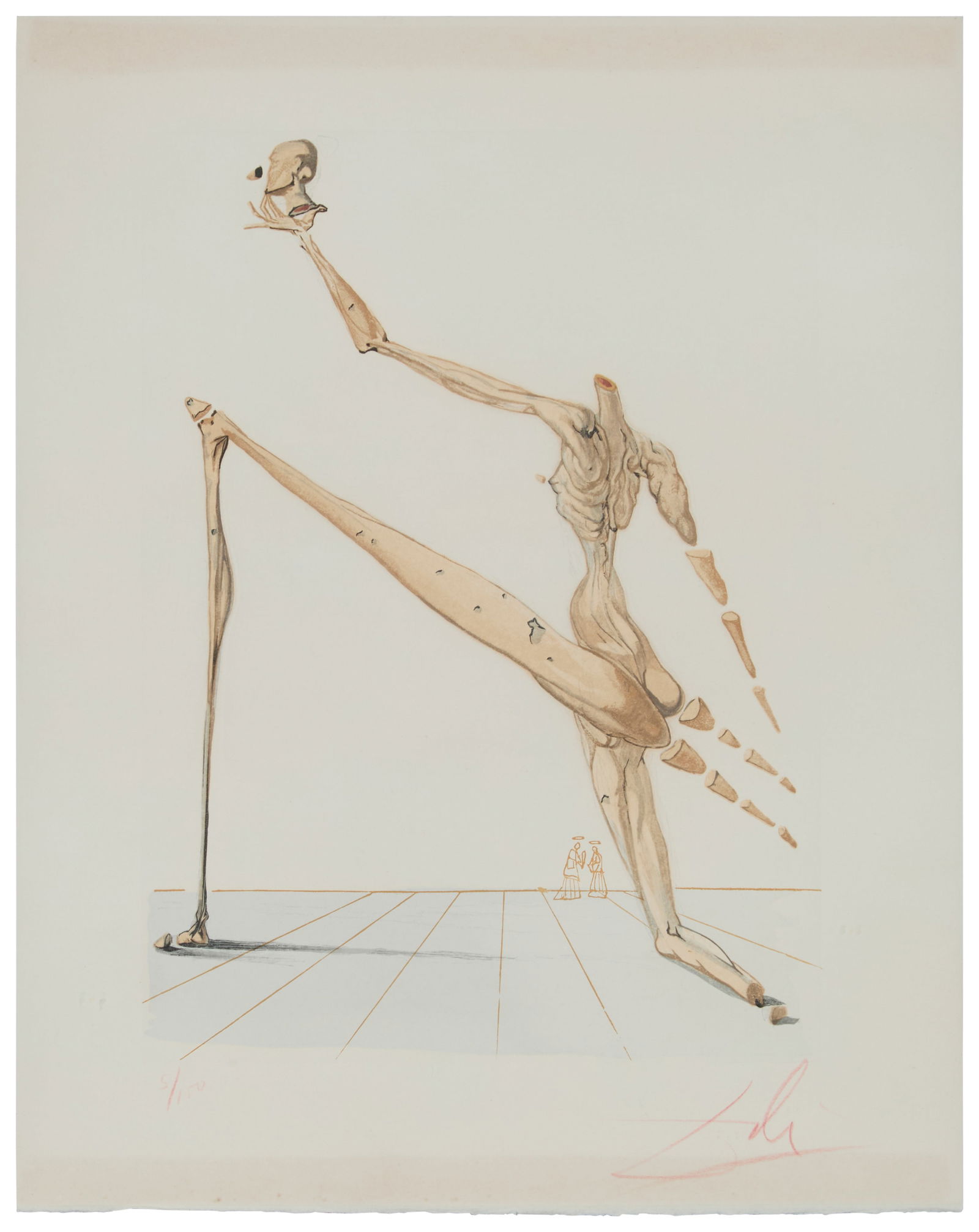 After Salvador Dali (1904-1989), "Bertrand de Horn," Purgatory Canto 28 from "The Divine Comedy," (1 of 7)