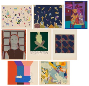 A group of eight screenprints by various late 20th century artists