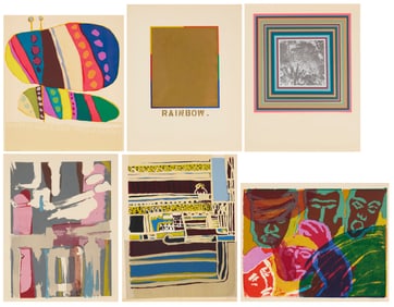 A group of six screenprints by various late 20th century artists
