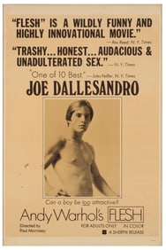 After Andy Warhol (1928-1987), An exhibition poster for Andy Warhol's movie "Flesh"