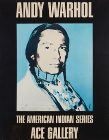 After Andy Warhol (1928-1987), "The American Indian Series" poster for Ace Gallery, 1976