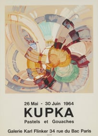 After Franti...ek Kupka (1871-1957), An exhibition poster for "Kupka: Pastels et Gouaches, Galerie