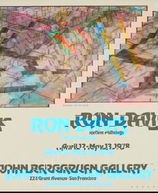 After Ronald Davis (b. 1937), An exhibition poster for "Ron Davis: Recent Paintings, April 12-May