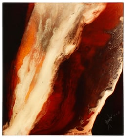 Nicholas Mirandon (1945-2018), Marbled resin abstraction, 1979