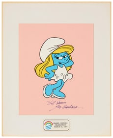Smurfs memorabilia, including original production animation cels and original artwork