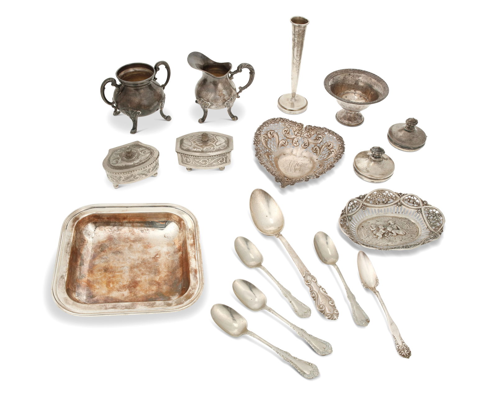 An assorted group of silver items (1 of 5)