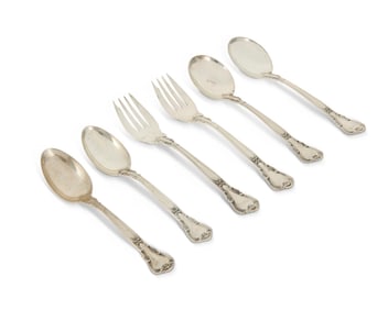 A group of Gorham sterling silver 'Chantilly' spoons and forks