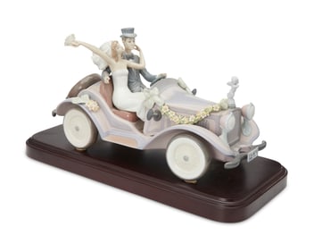 A Lladro porcelain 'Honeymoon Ride' figurine