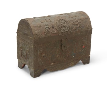 A South Asian metal-clad trunk