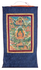 A Tibetan thangka