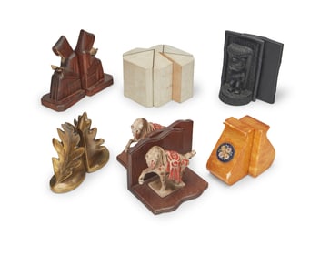 Six pairs of book ends