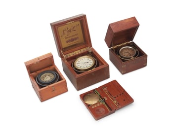 A group of nautical instruments