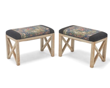A pair of Contemporary benches