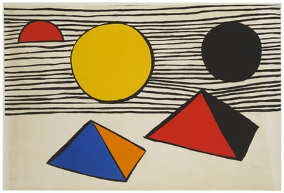 Alexander Calder (1898-1976), "Pyramids and Sun"