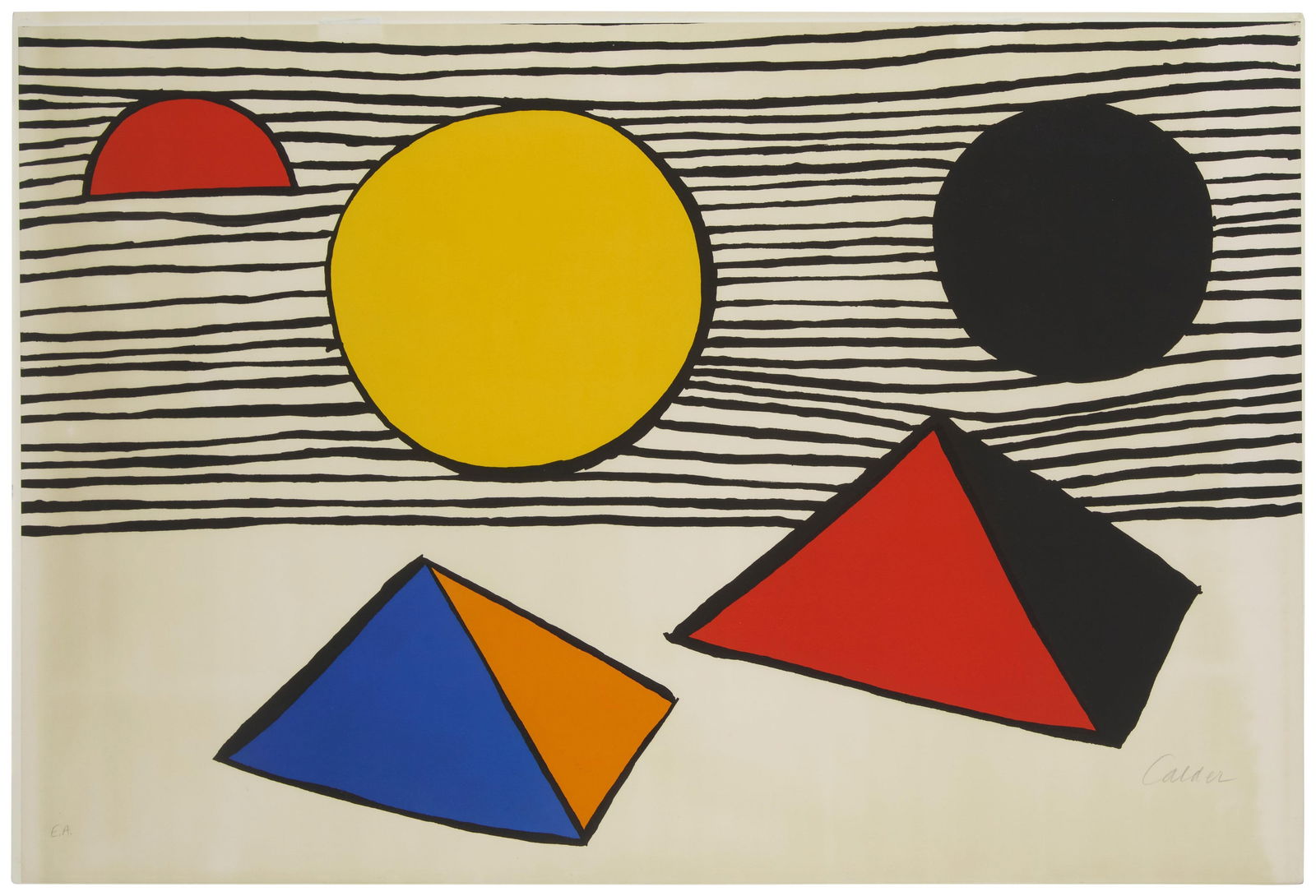 Alexander Calder (1898-1976), "Pyramids and Sun"