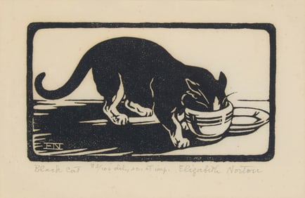 Elizabeth Norton (1887-1985), "Black Cat," 1929
