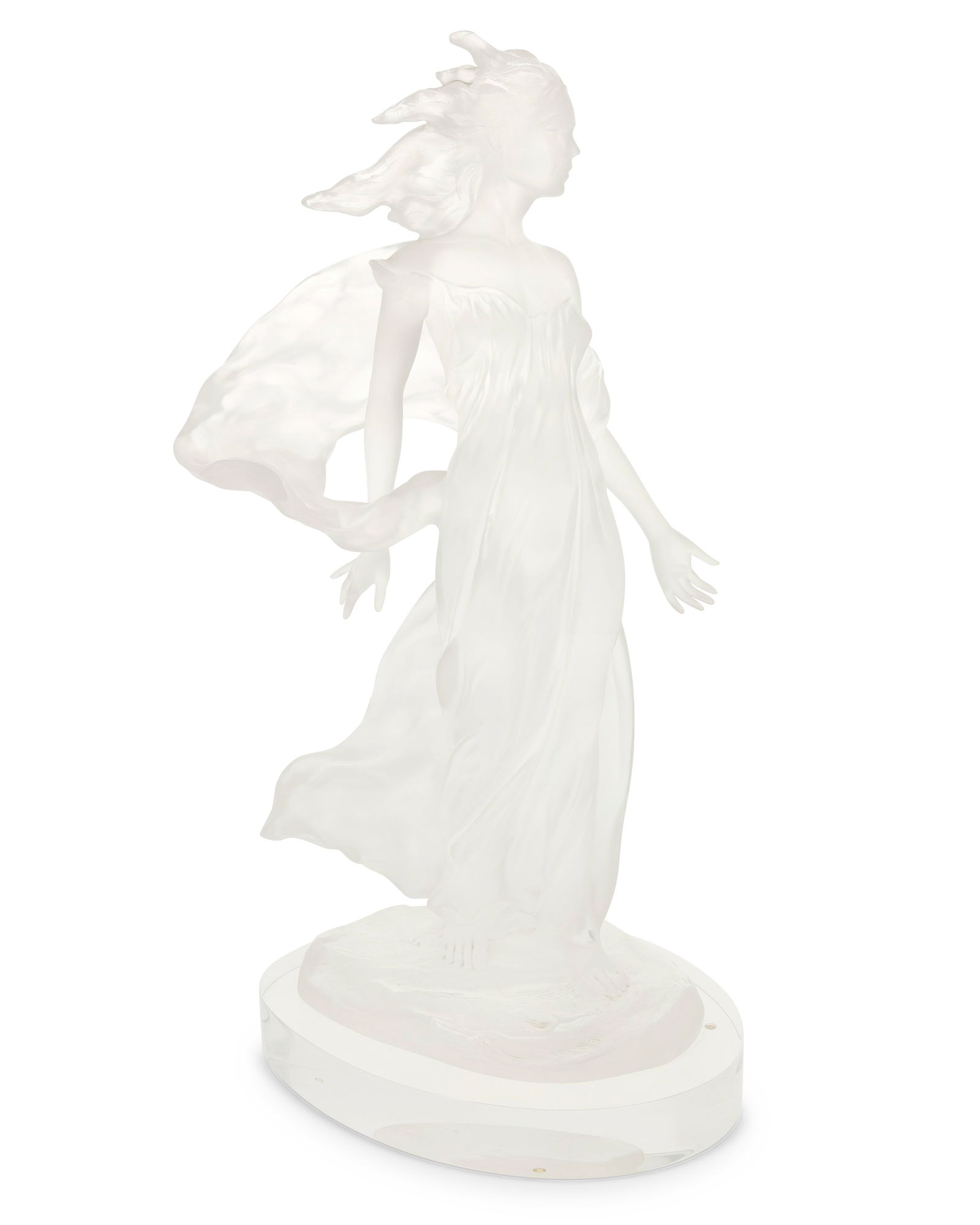 Frederick Hart (1943-1999), "Songs of Grace: Beauty," 2001: Frederick Hart(1943-1999)"Songs of Grace: Beauty," 2001Cast acrylic on acrylic plinthEdition: 66/375With incised signature, date, and edition: Hart [in script] / © F. Hart / GAIOverall: 26.5" H x 13.