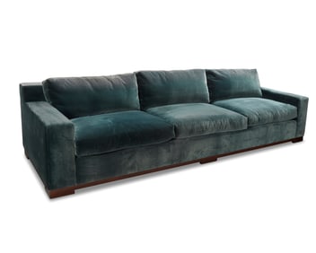 A large Contemporary upholstered sofa