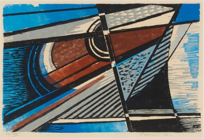 Werner Drewes (1899-1985), "Dynamic Thrust," 1982