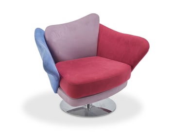 Giuseppe ViganÚ (b. 1952), A 'Flower Swivel Chair' for Il Loft, early 21st century