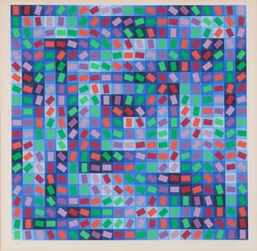 Victor Vasarely (1906-1997), "Rhythm," circa 1970
